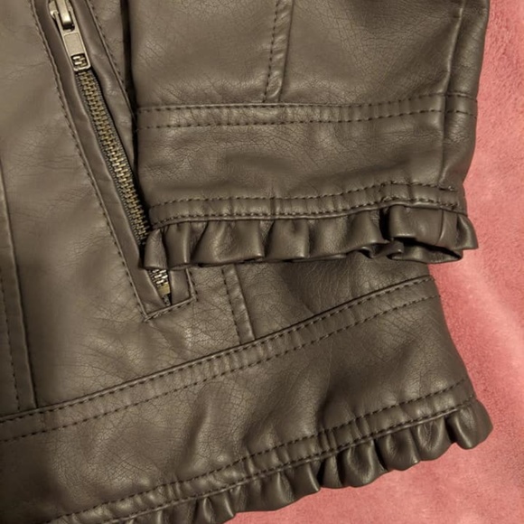 Barccini gray faux leather jacket sz 1X - Picture 4 of 7